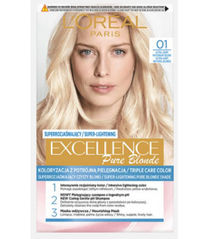 LOREAL PARIS EXCELLENCE PURE BLONDE 01 ULTRA JASNY NATURALNY BLOND